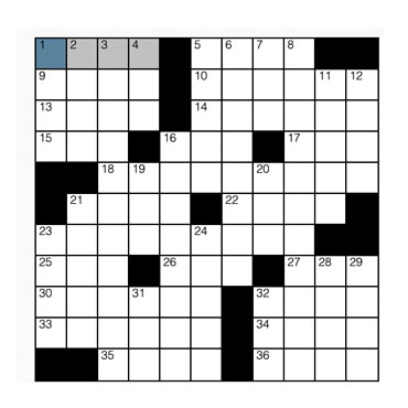 Crossword Puzzle April 2019 – Now Magazines